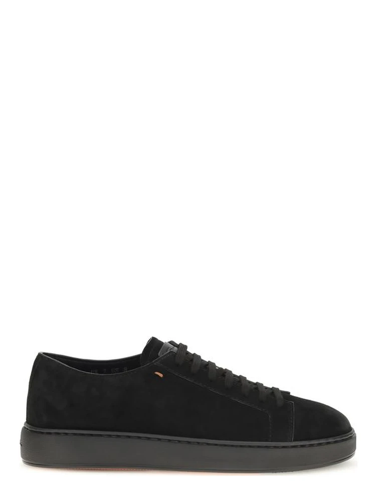 Black Calf Leather Bos Taurus Low Top Sneakers