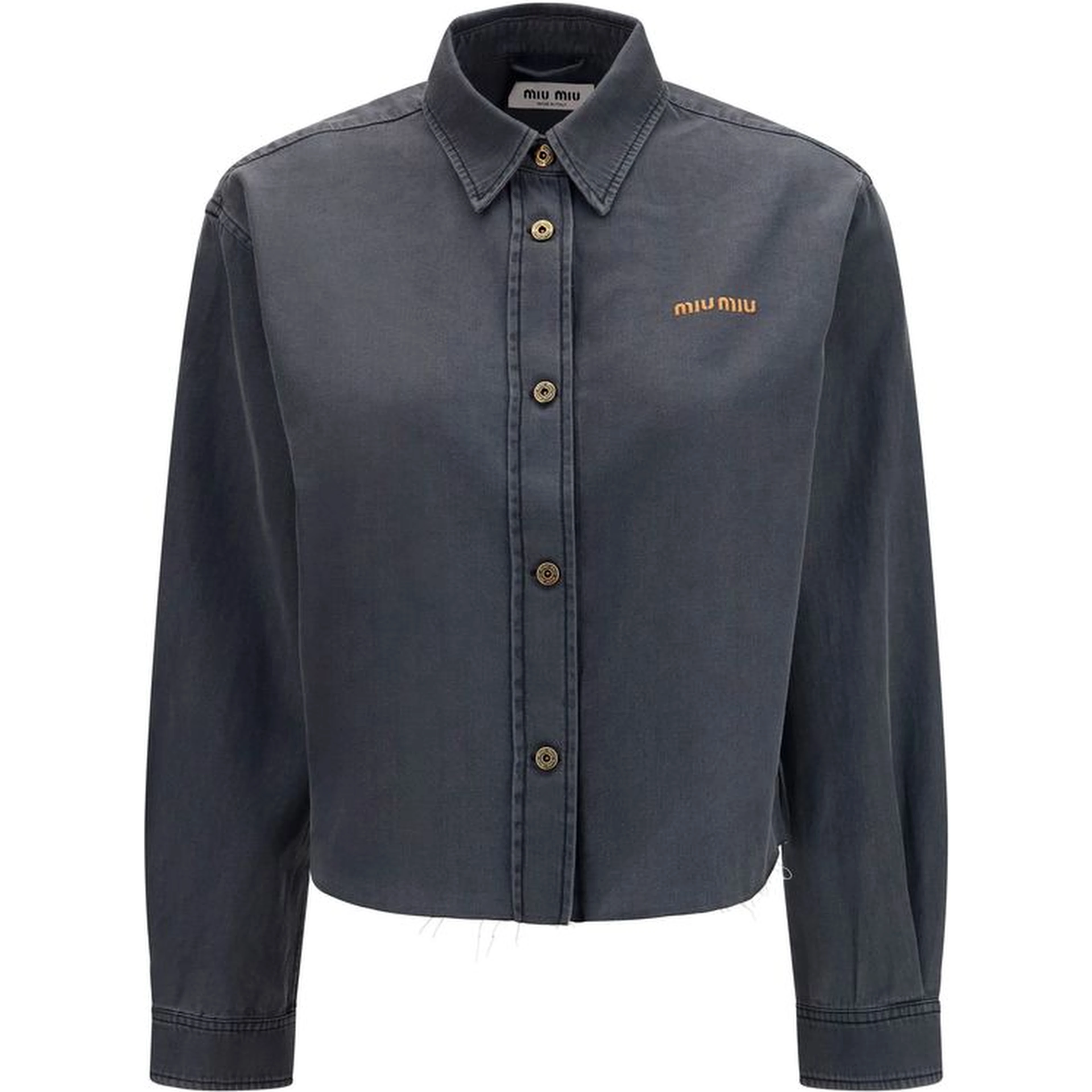 Gray Denim Shirt