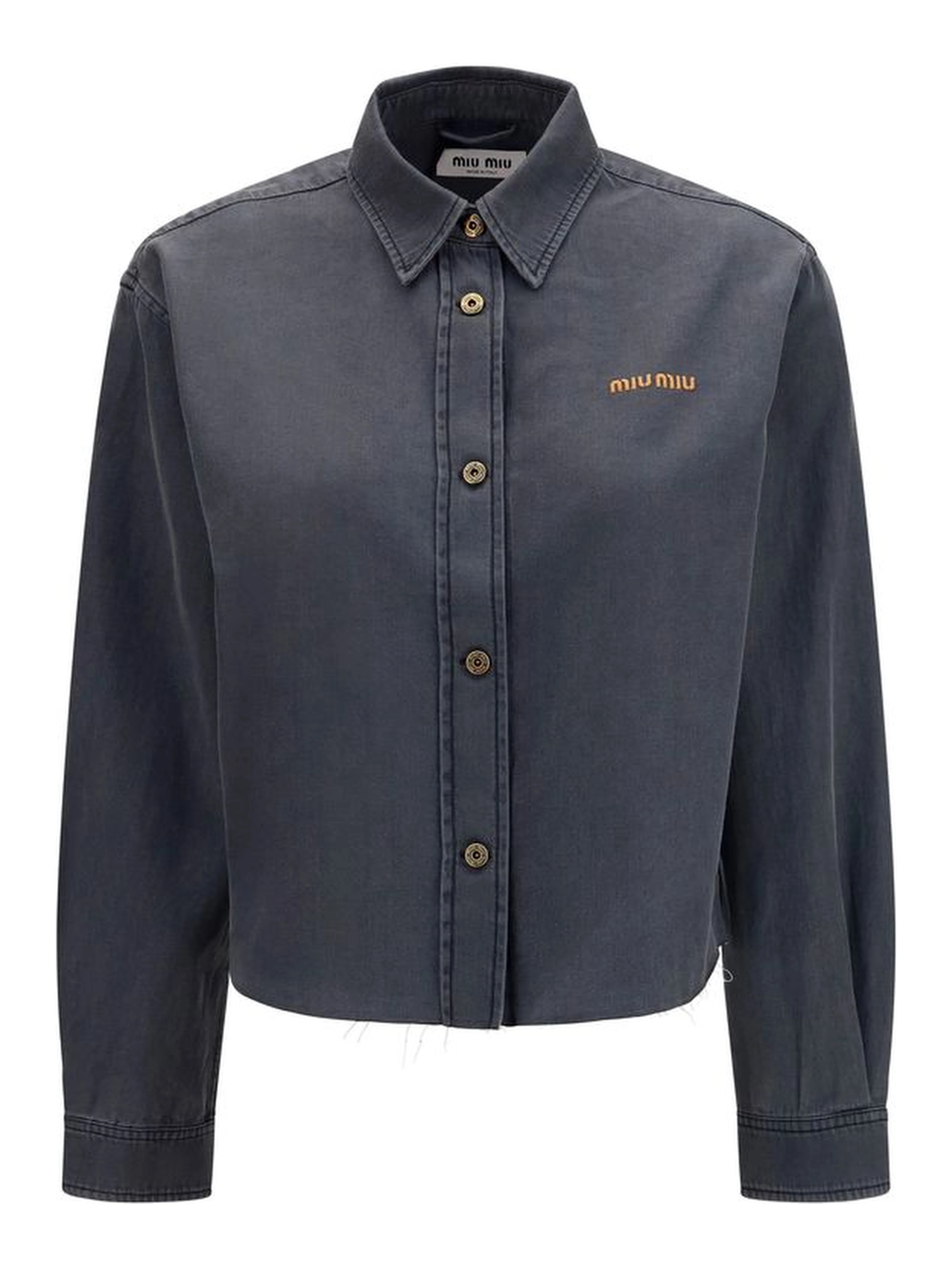 Gray Denim Shirt