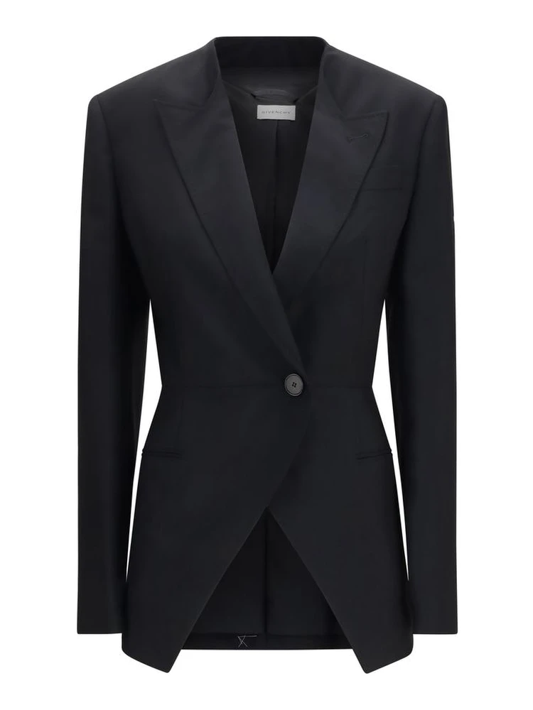 Black Wool Oves Aries Blazer