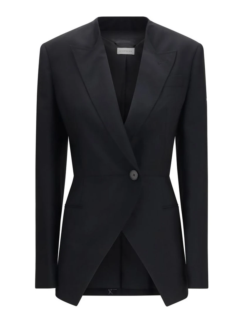 Black Wool Oves Aries Blazer
