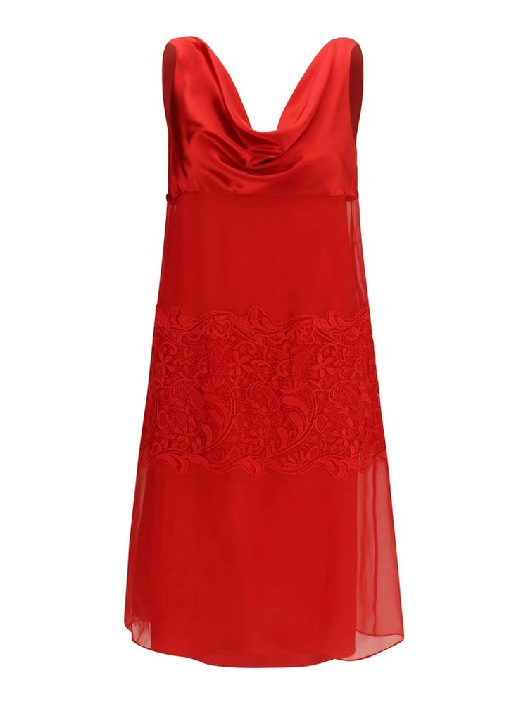 Multicolor Silk Cocktail Dress