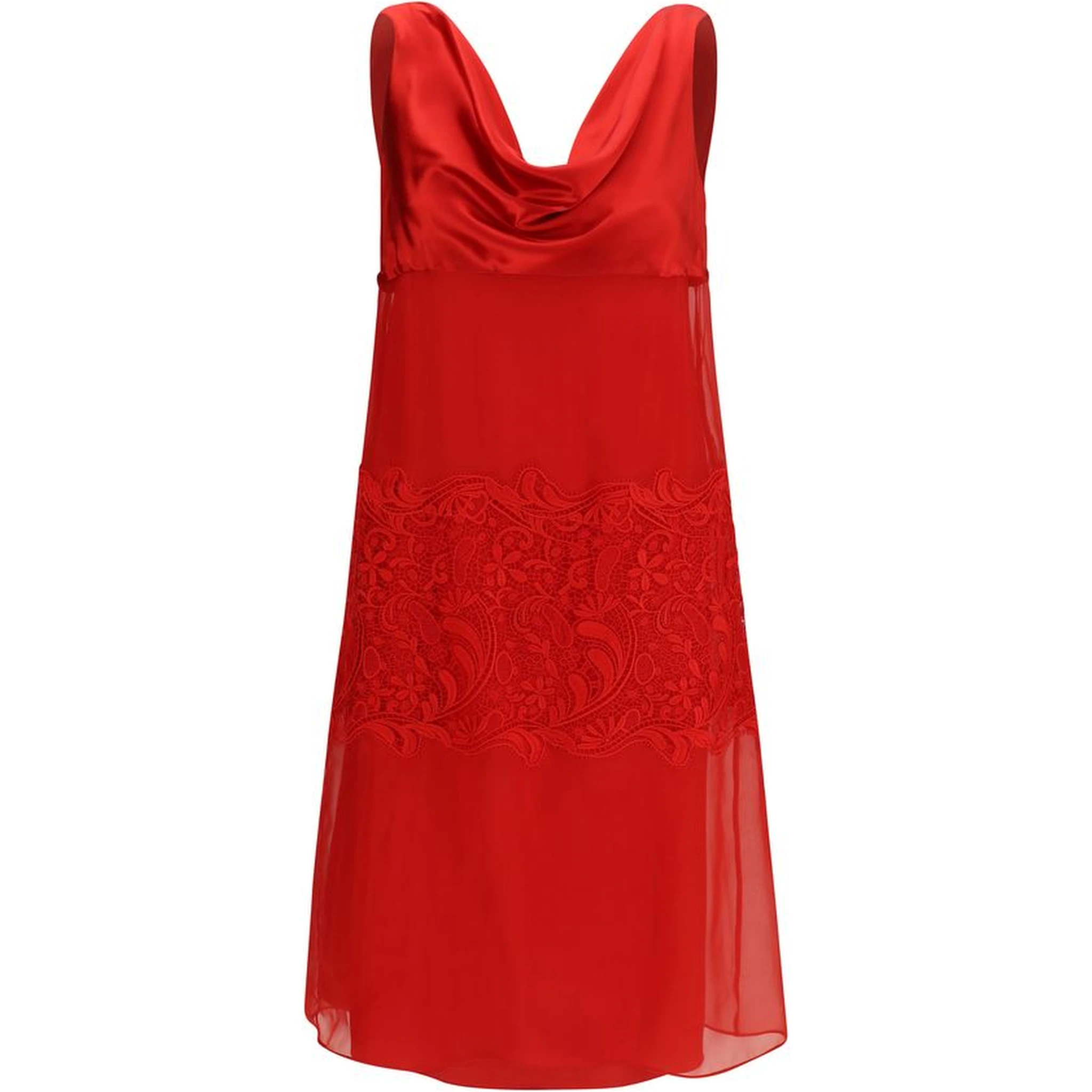 Multicolor Silk Cocktail Dress