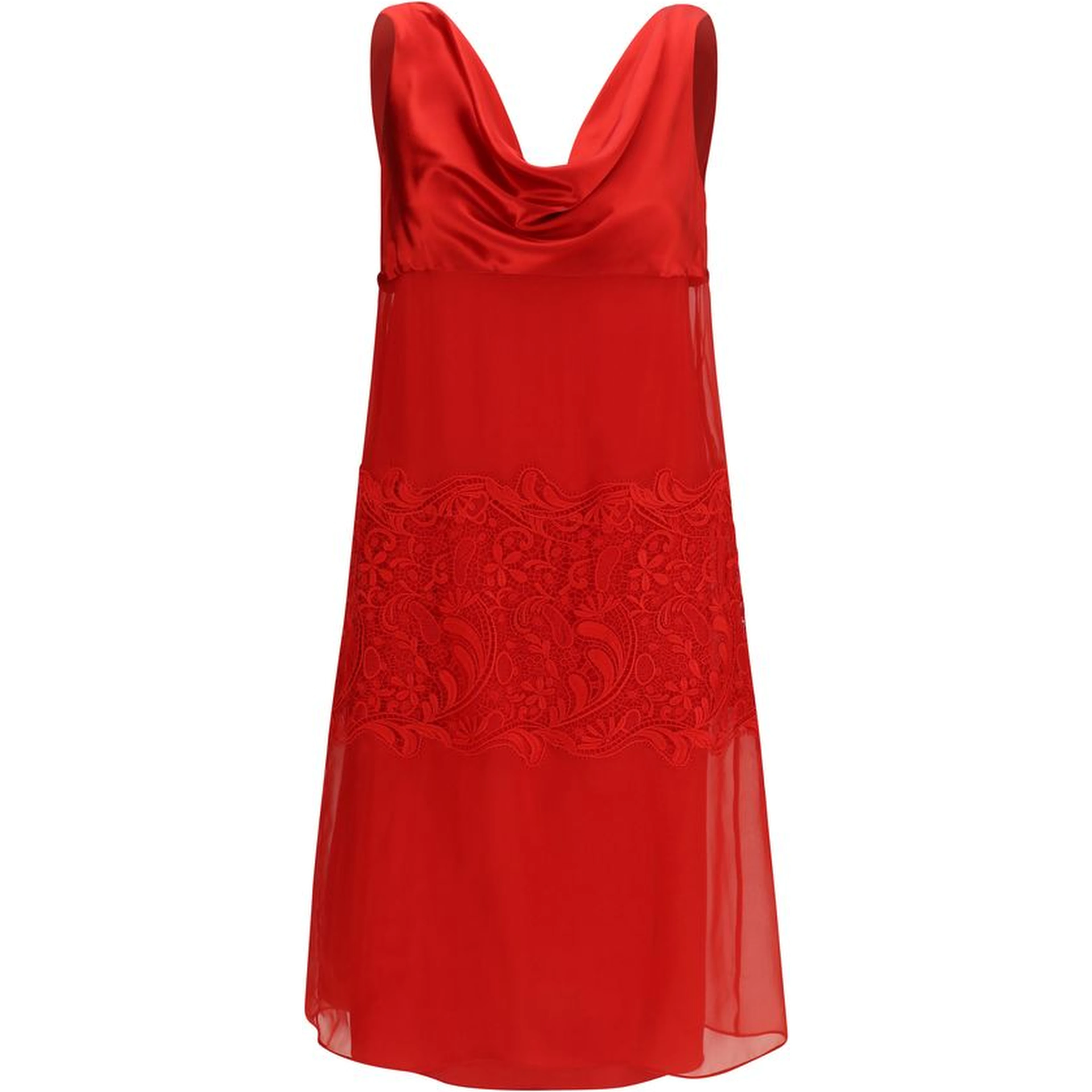 Multicolor Silk Cocktail Dress
