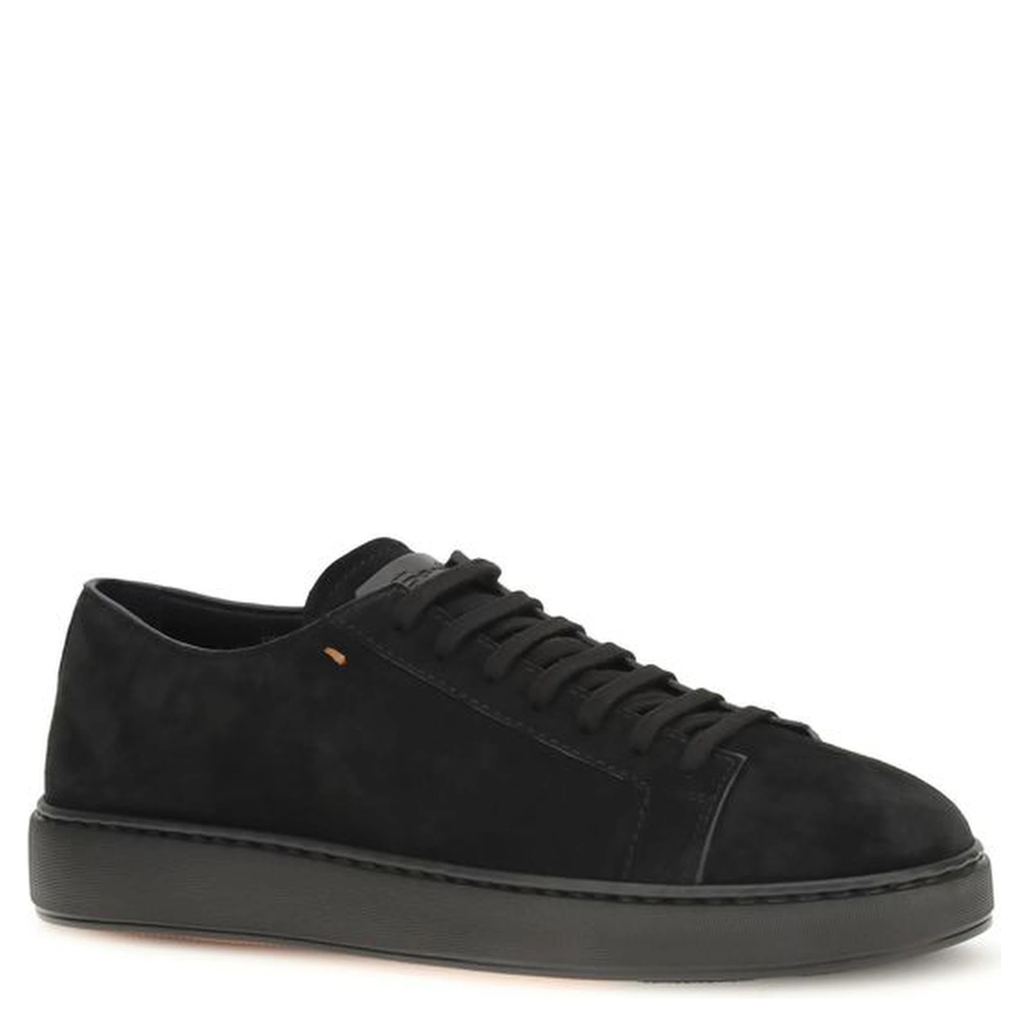 Black Calf Leather Bos Taurus Low Top Sneakers