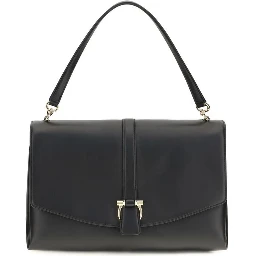 Black Calf Leather Bos Taurus Shoulder Bag