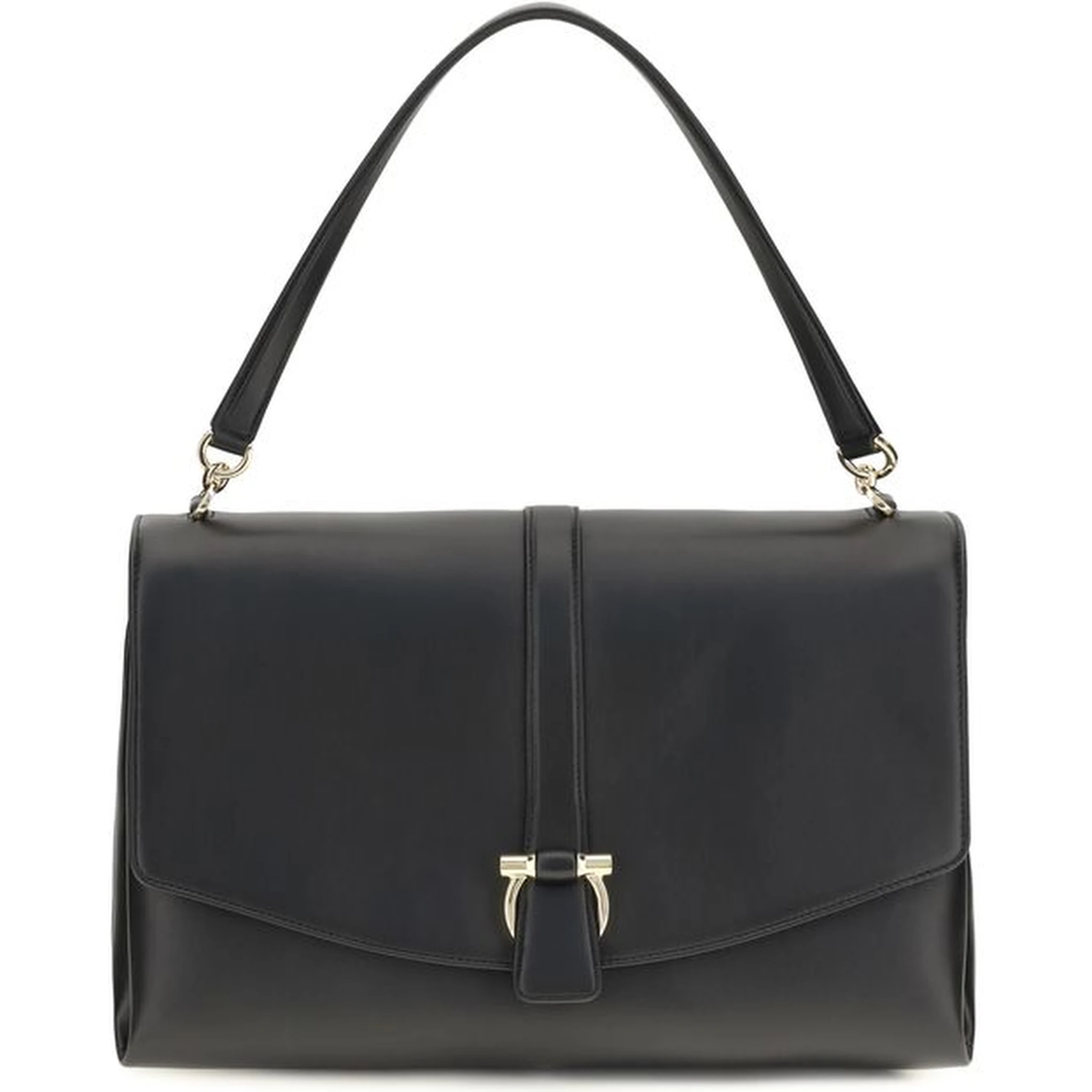 Black Calf Leather Bos Taurus Shoulder Bag