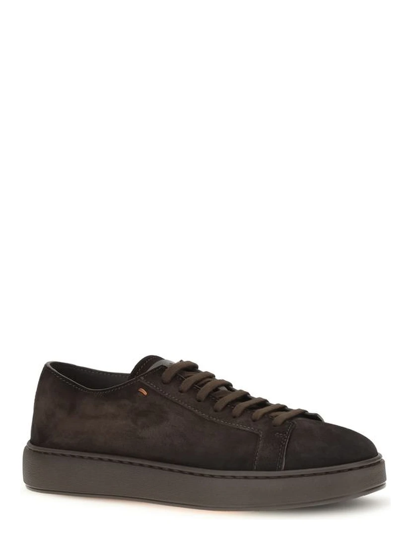 Brown Calf Leather Bos Taurus Sneakers