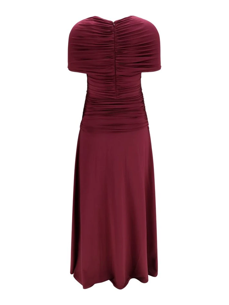 Bordeaux Viscose Casual Dress alternative