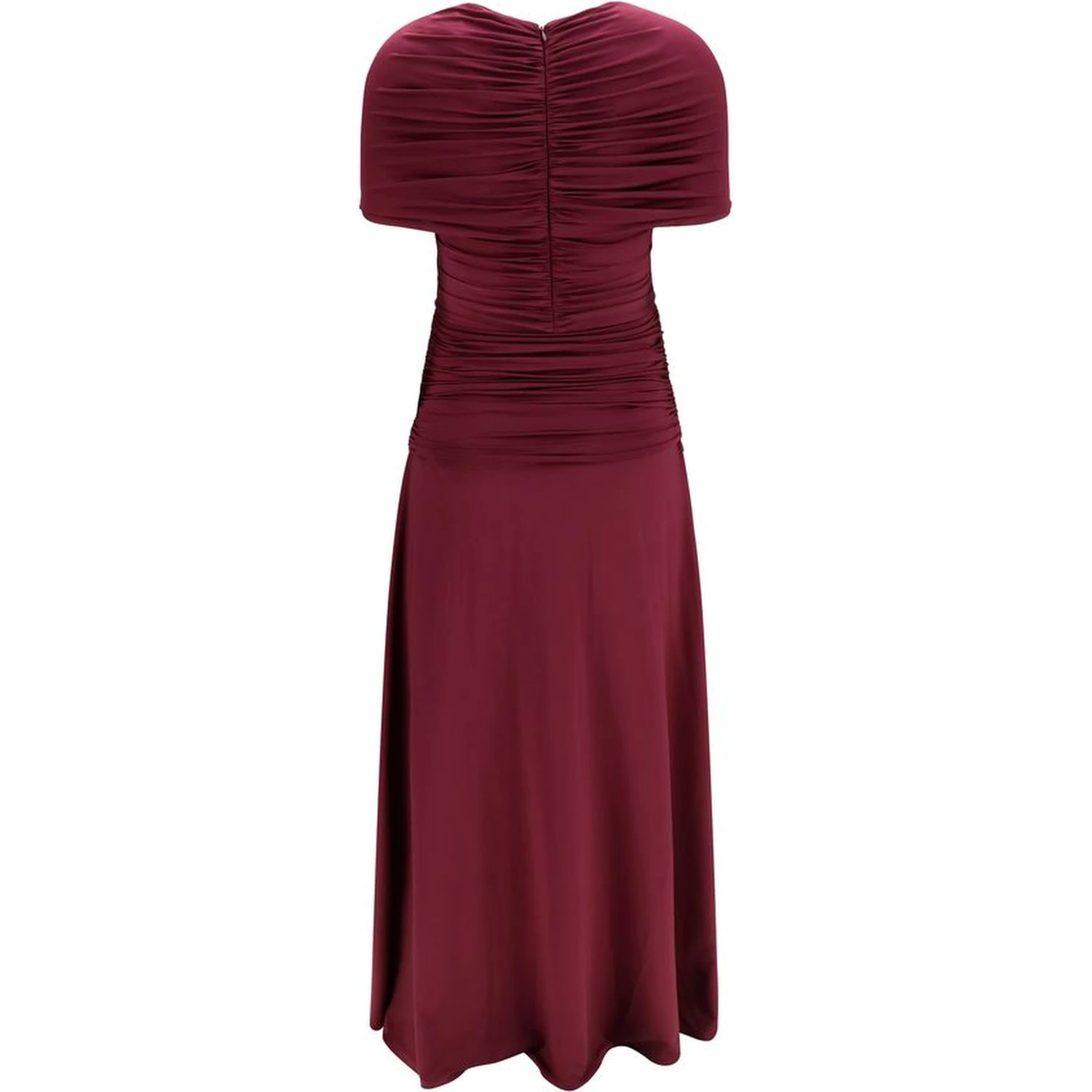 Bordeaux Viscose Casual Dress
