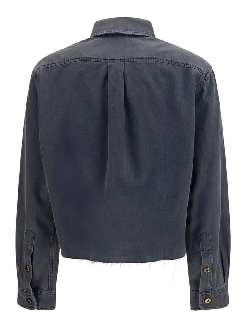 Gray Denim Shirt