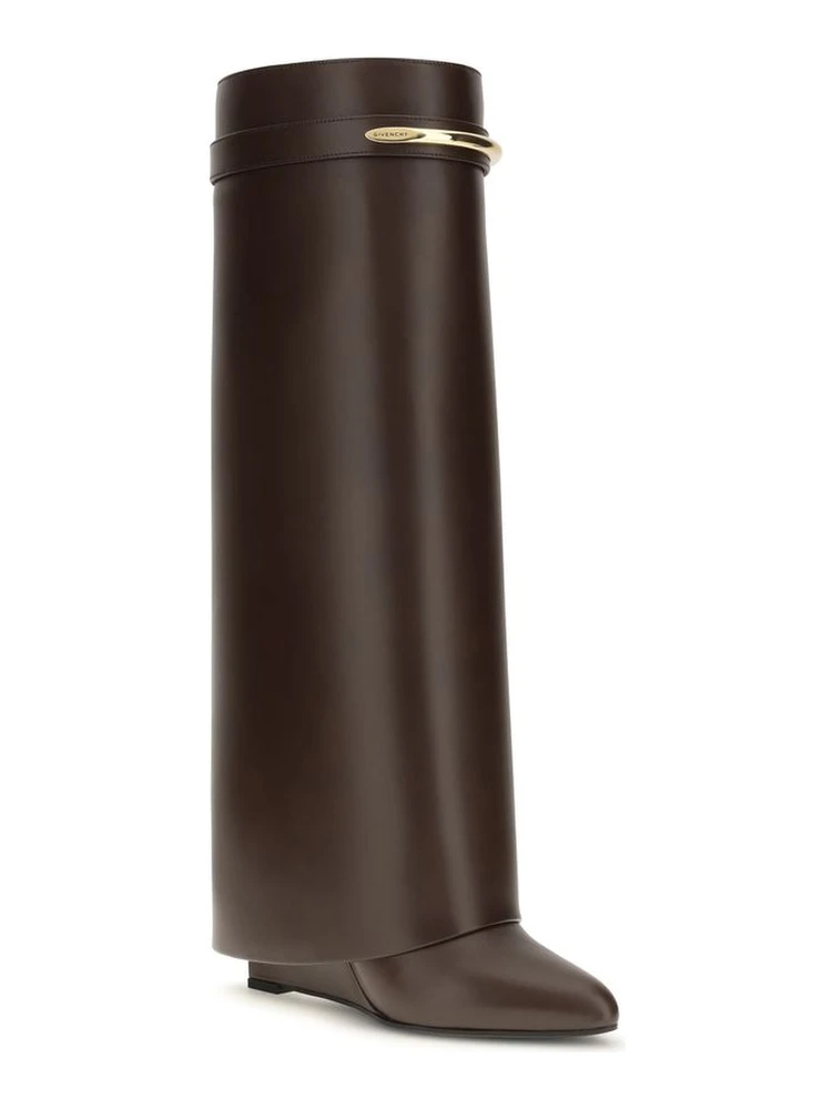 Brown Calf Leather Bos Taurus High Heel Boots alternative