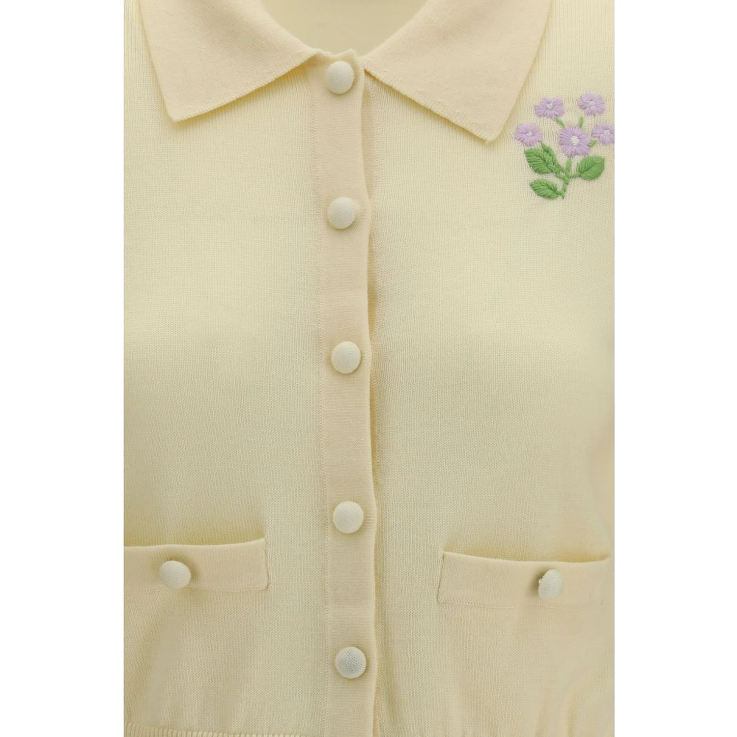 Bicolor Wool Oves Aries Cardigan