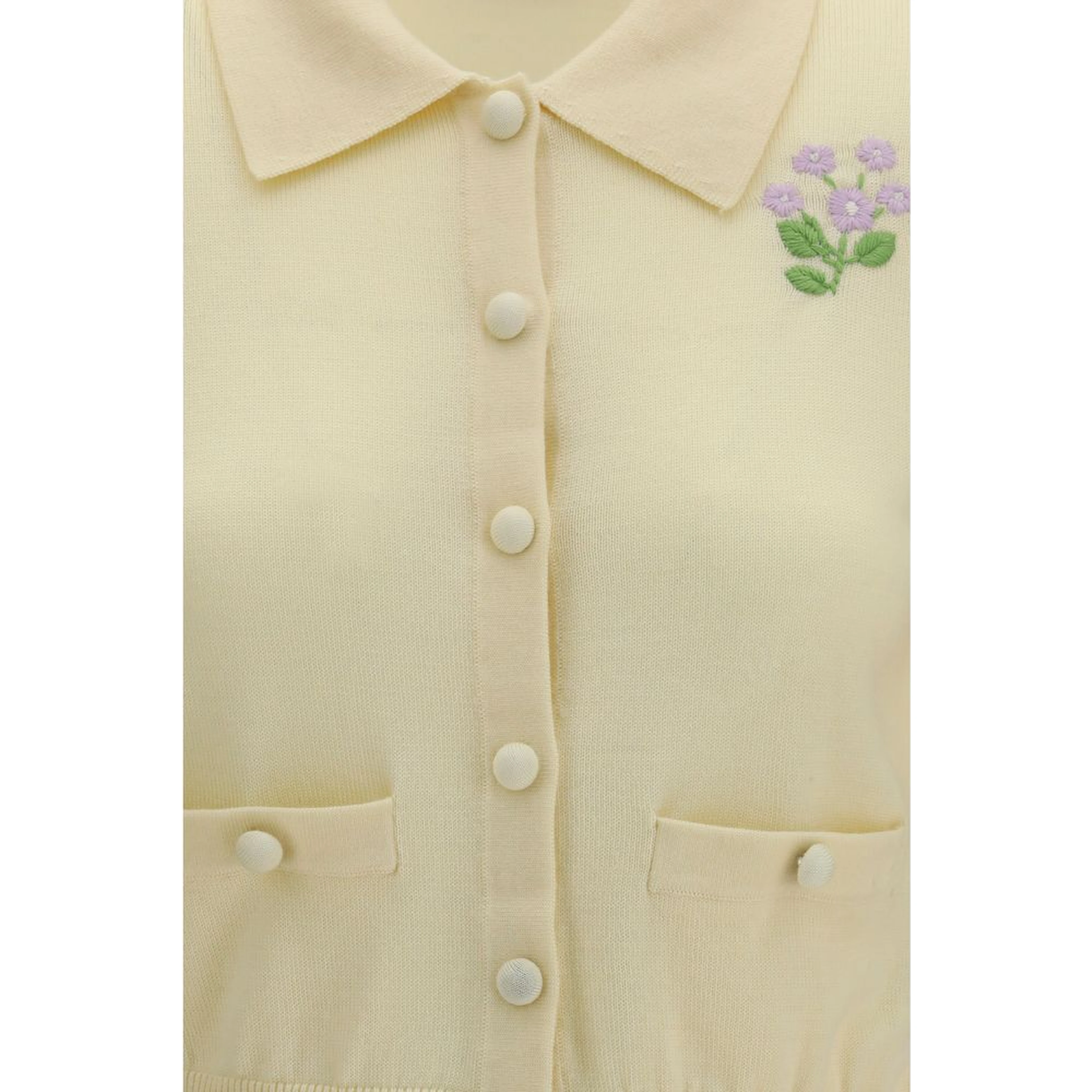 Bicolor Wool Oves Aries Cardigan