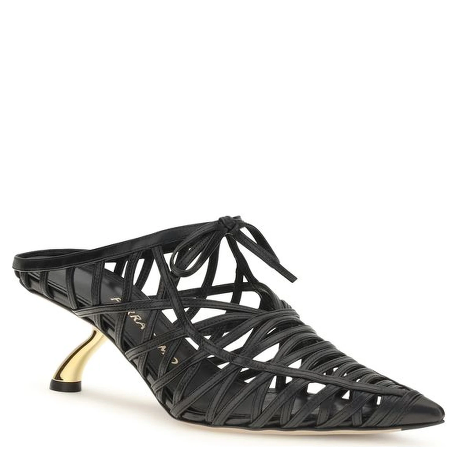 Black Calf Leather Bos Taurus Mules
