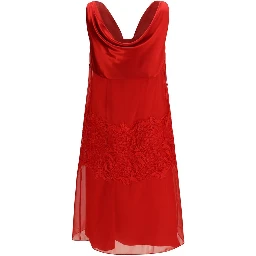 Multicolor Silk Cocktail Dress