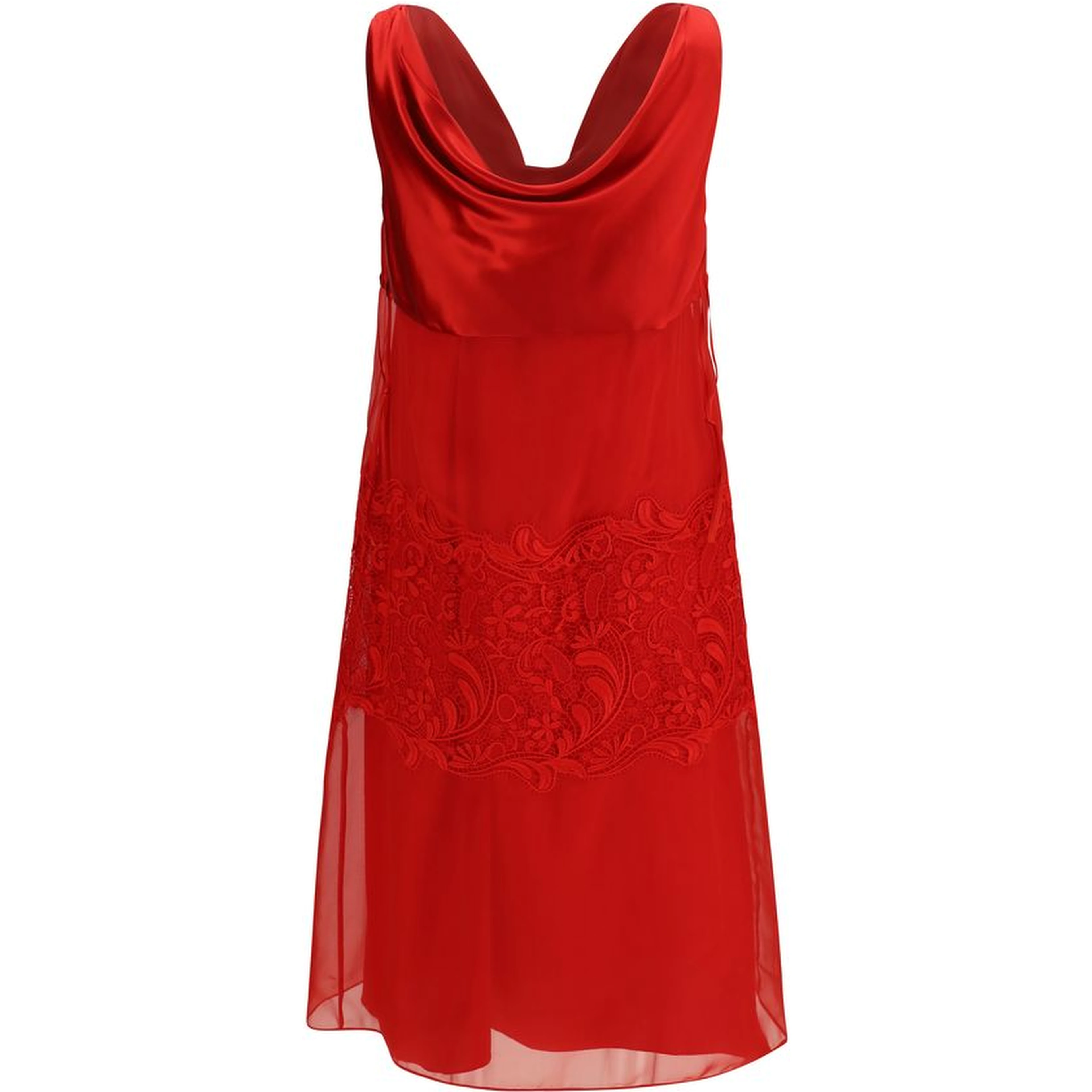 Multicolor Silk Cocktail Dress