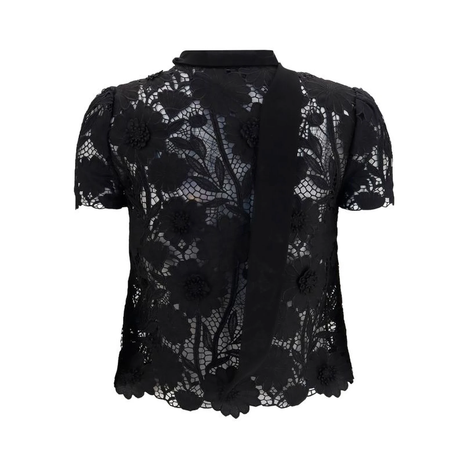 Black Polyester Blouse
