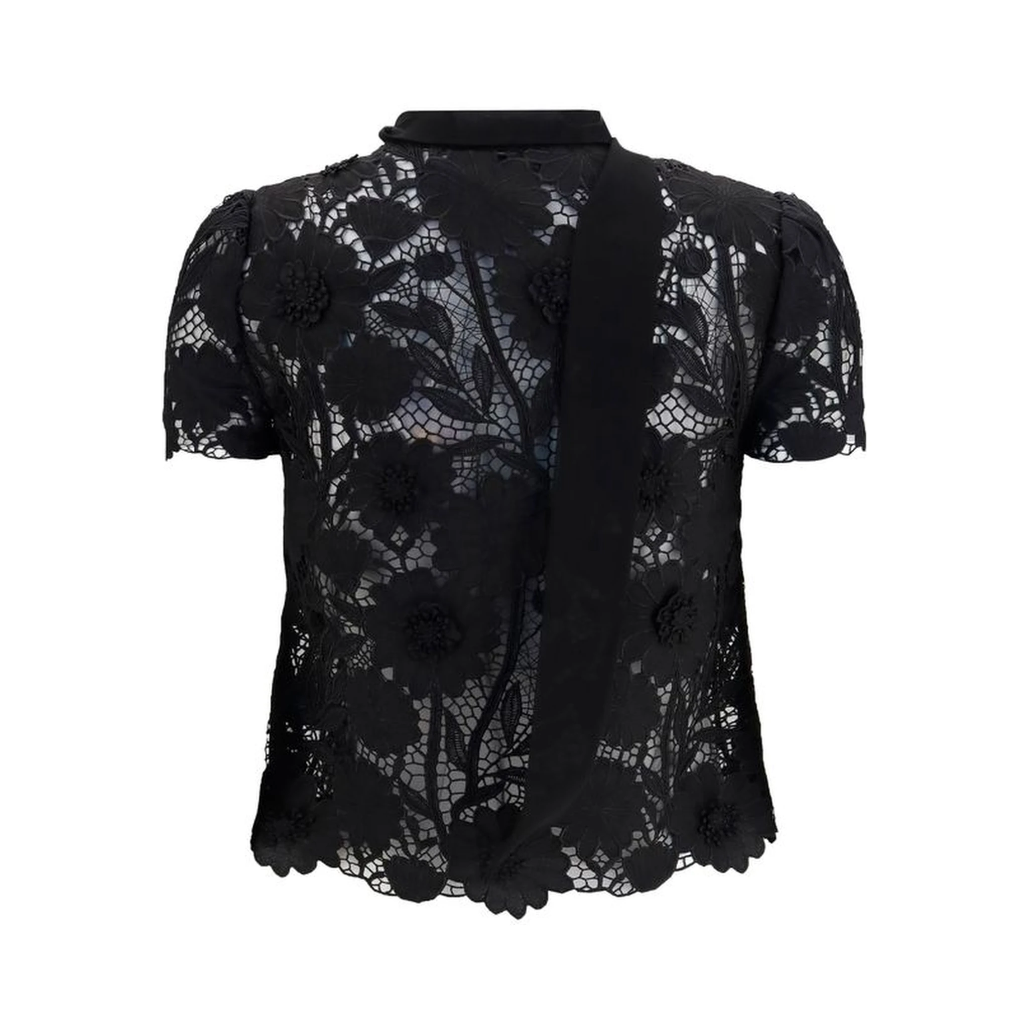 Black Polyester Blouse
