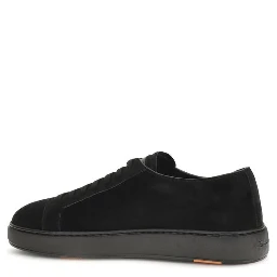 Black Calf Leather Bos Taurus Low Top Sneakers