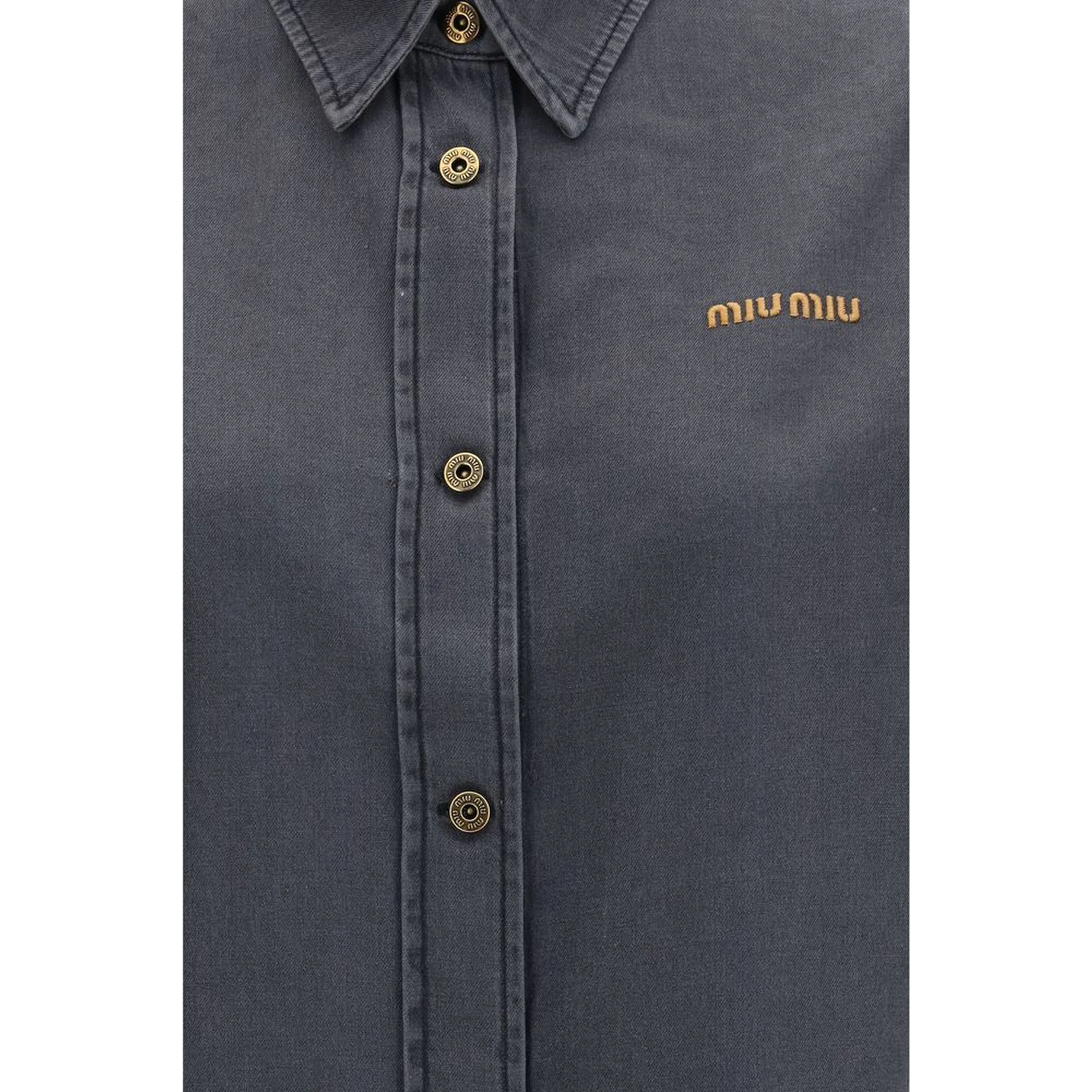 Gray Denim Shirt