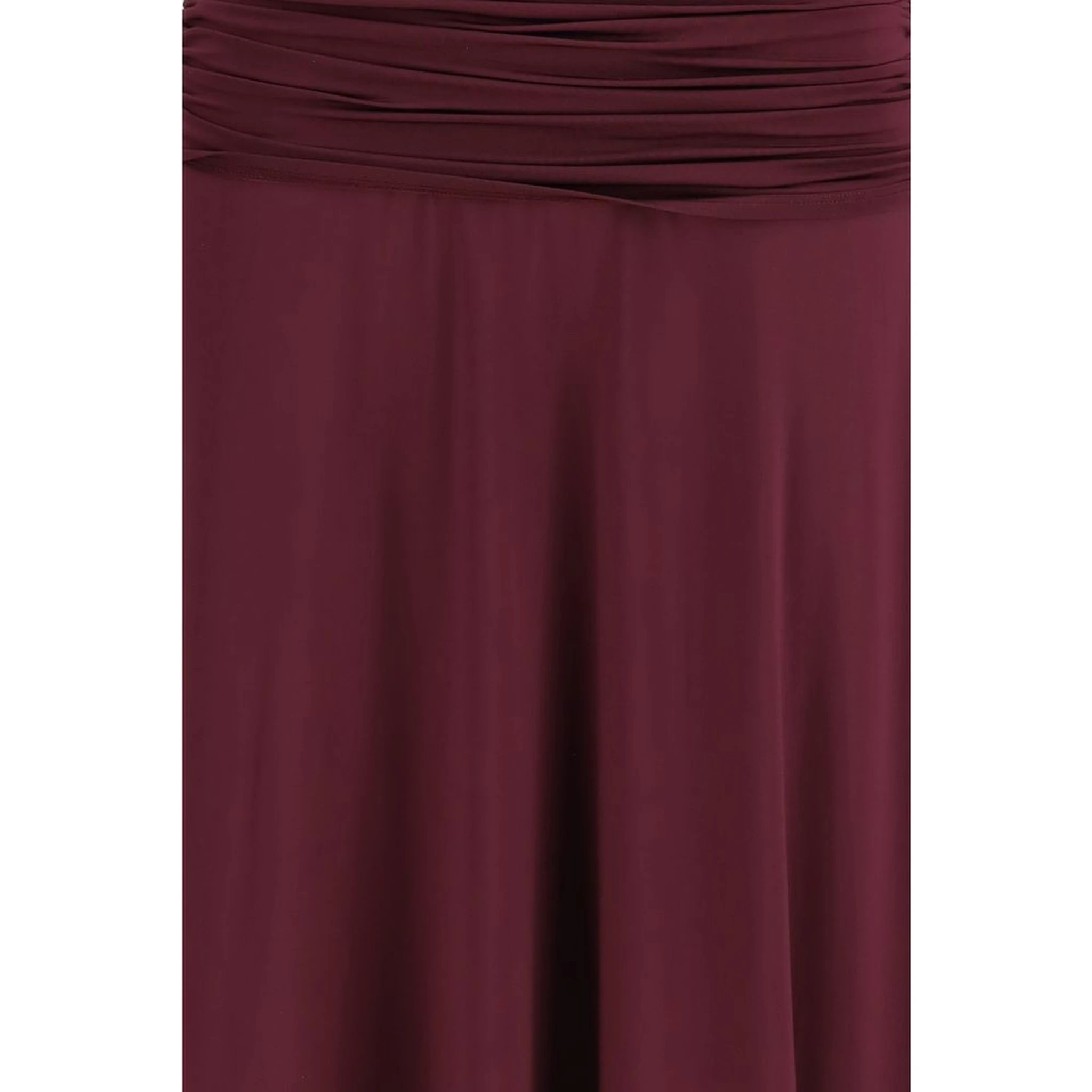 Bordeaux Viscose Casual Dress