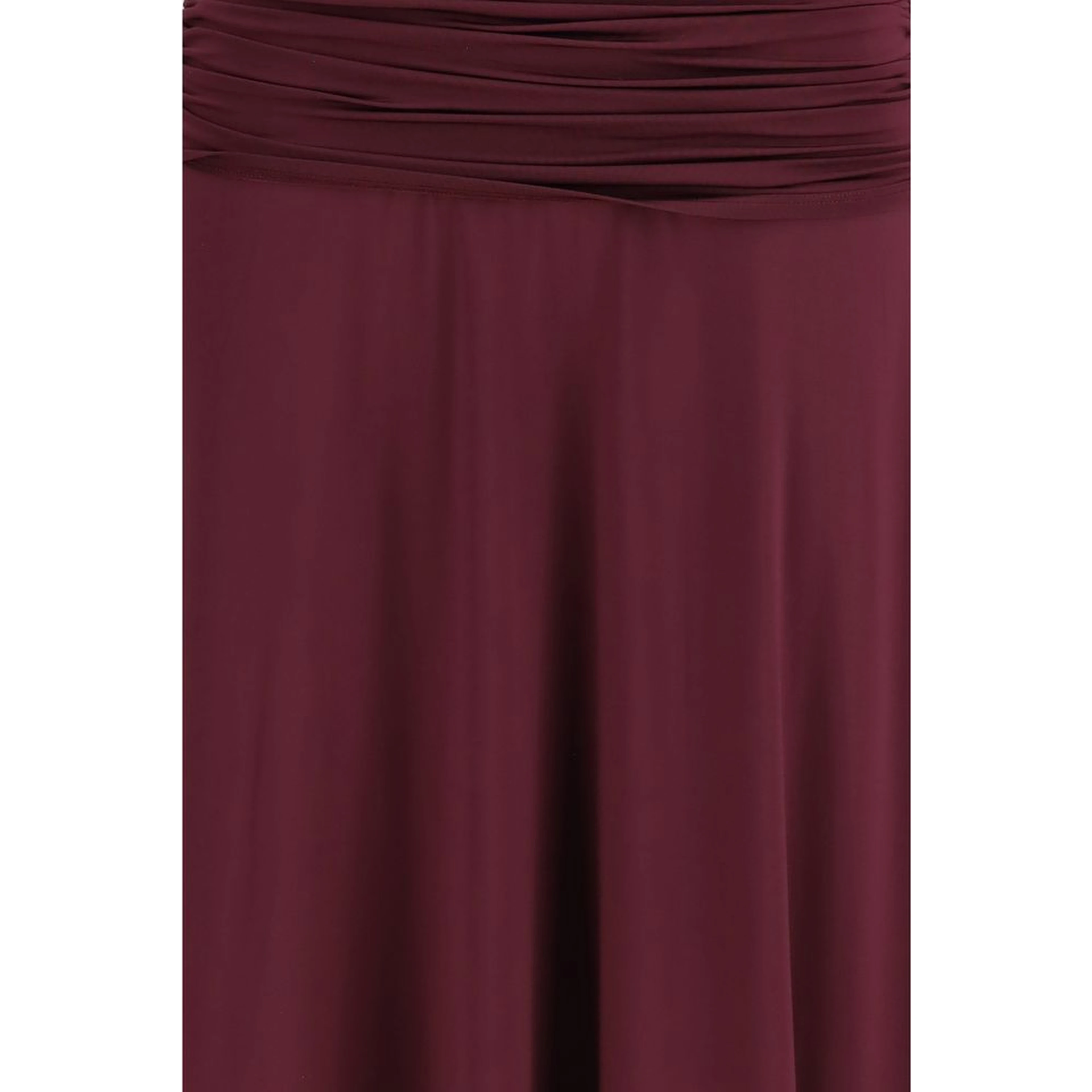 Bordeaux Viscose Casual Dress