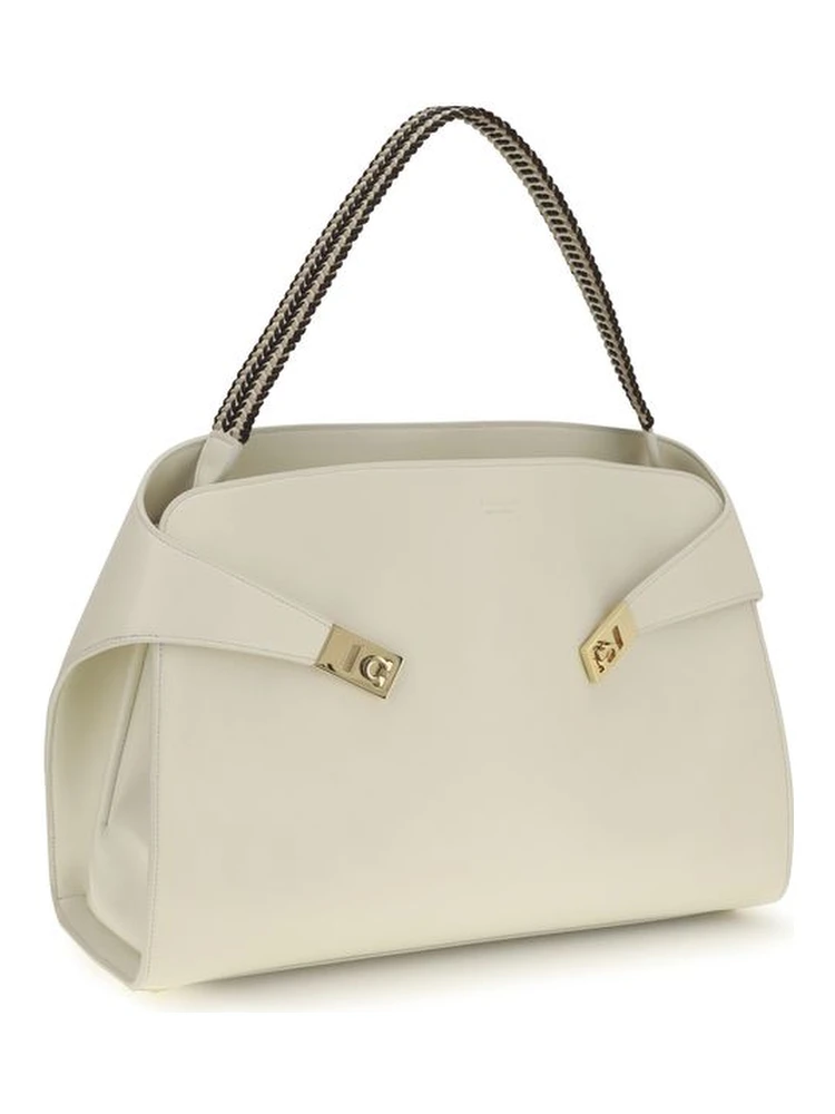 Beige Calf Leather Bos Taurus Shoulder Bag alternative