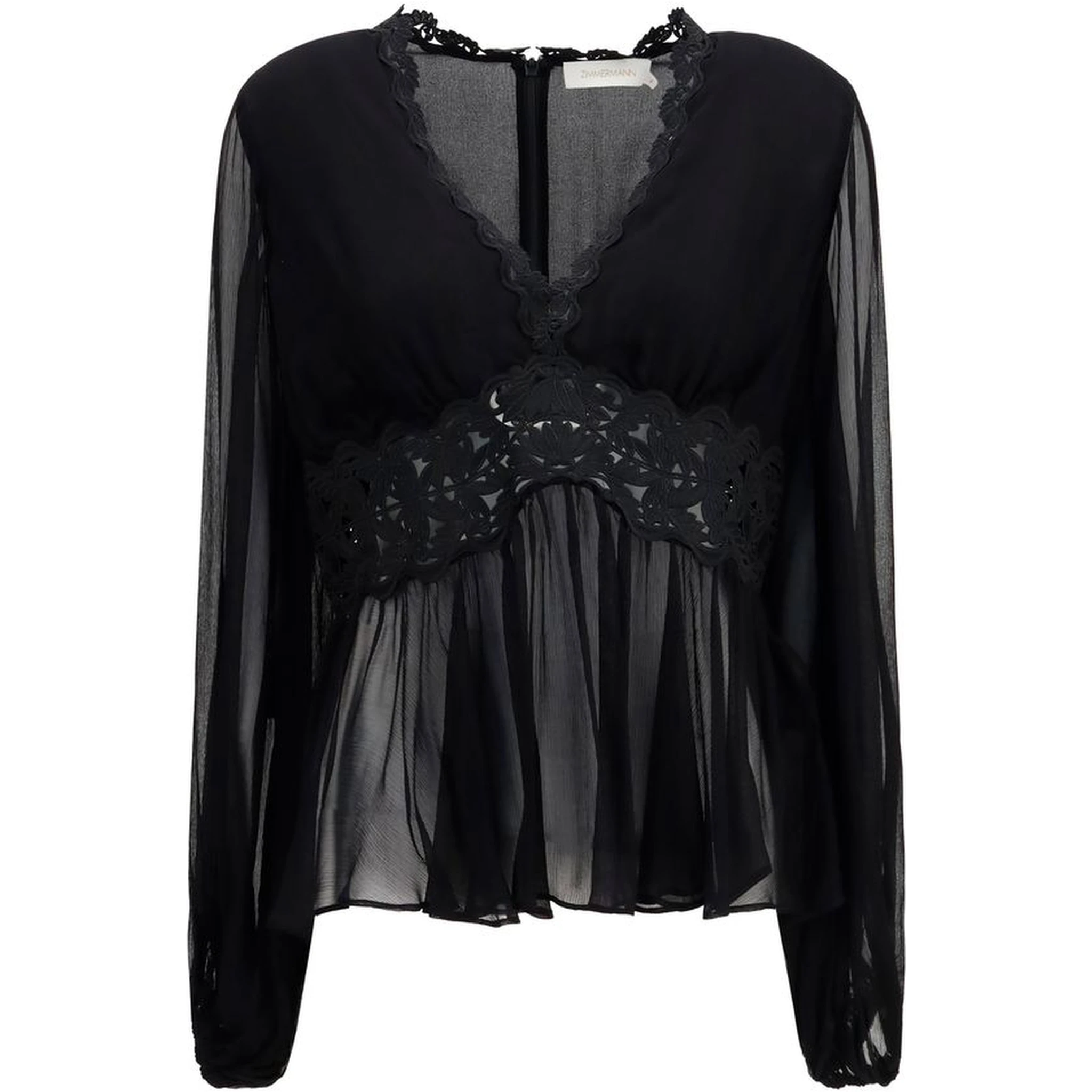 Black Viscose Blouse