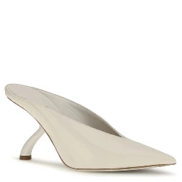Beige Calf Leather Bos Taurus Mules