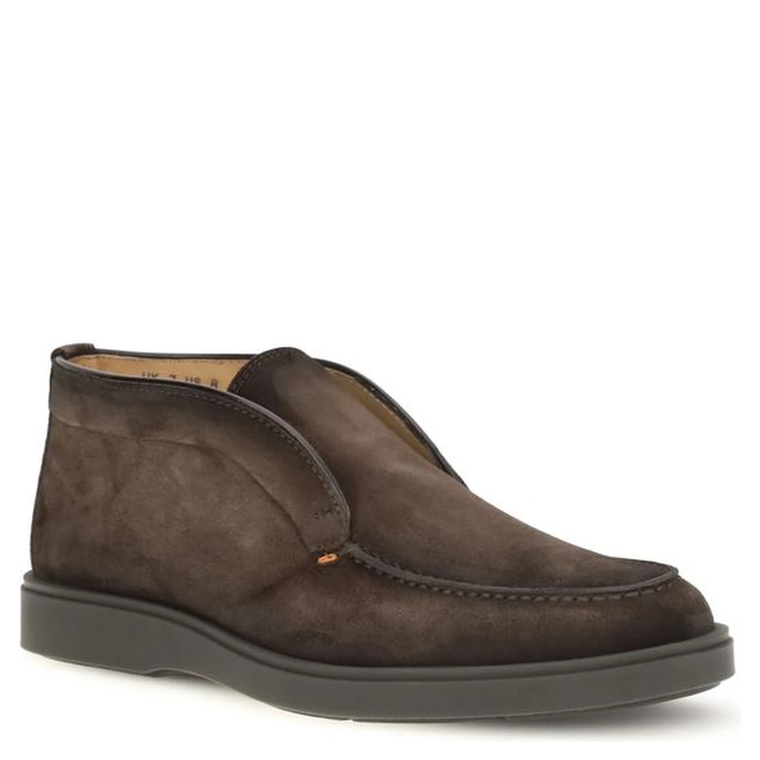 Brown Calf Leather Bos Taurus Ankle Boots