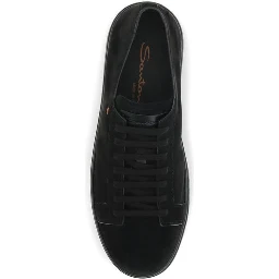 Black Calf Leather Bos Taurus Low Top Sneakers