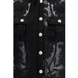 Black Polyester Blouse