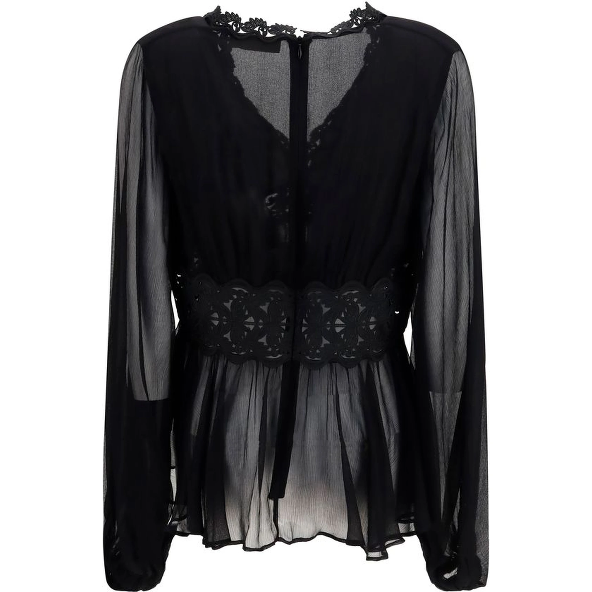 Black Viscose Blouse