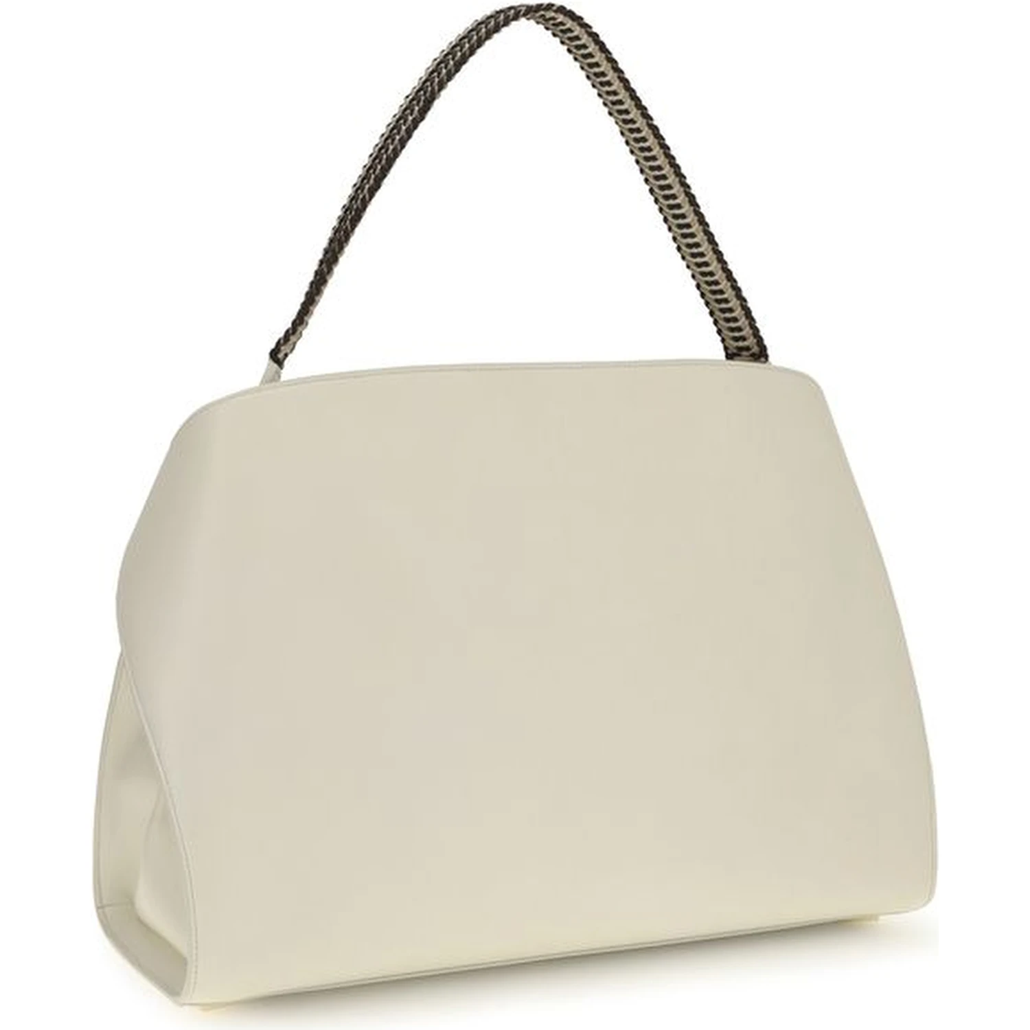Beige Calf Leather Bos Taurus Shoulder Bag