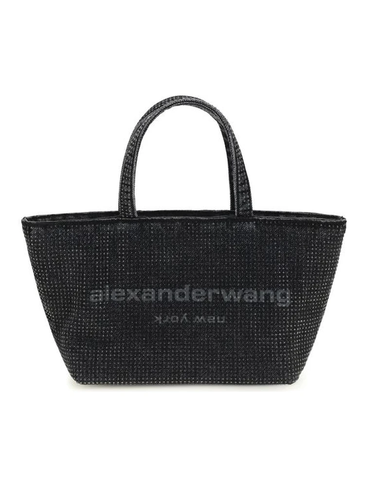Gray Cotton Shoulder Bag