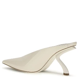 Beige Calf Leather Bos Taurus Mules