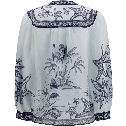 White Ramie Blouse