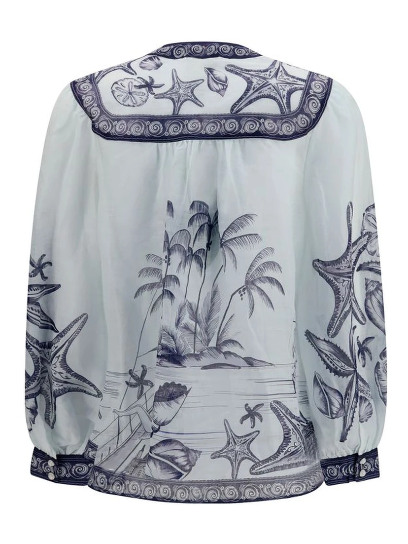 White Ramie Blouse
