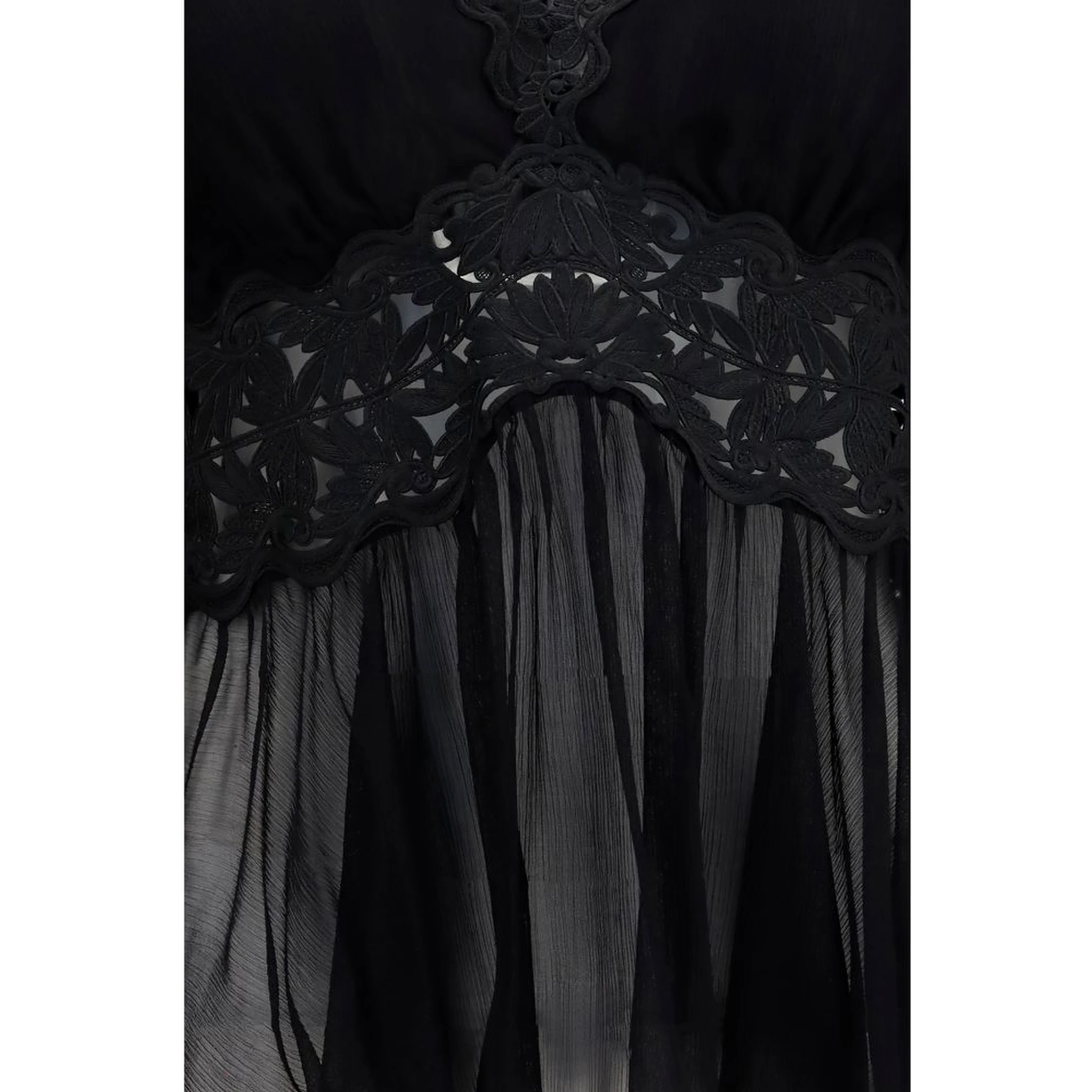 Black Viscose Blouse