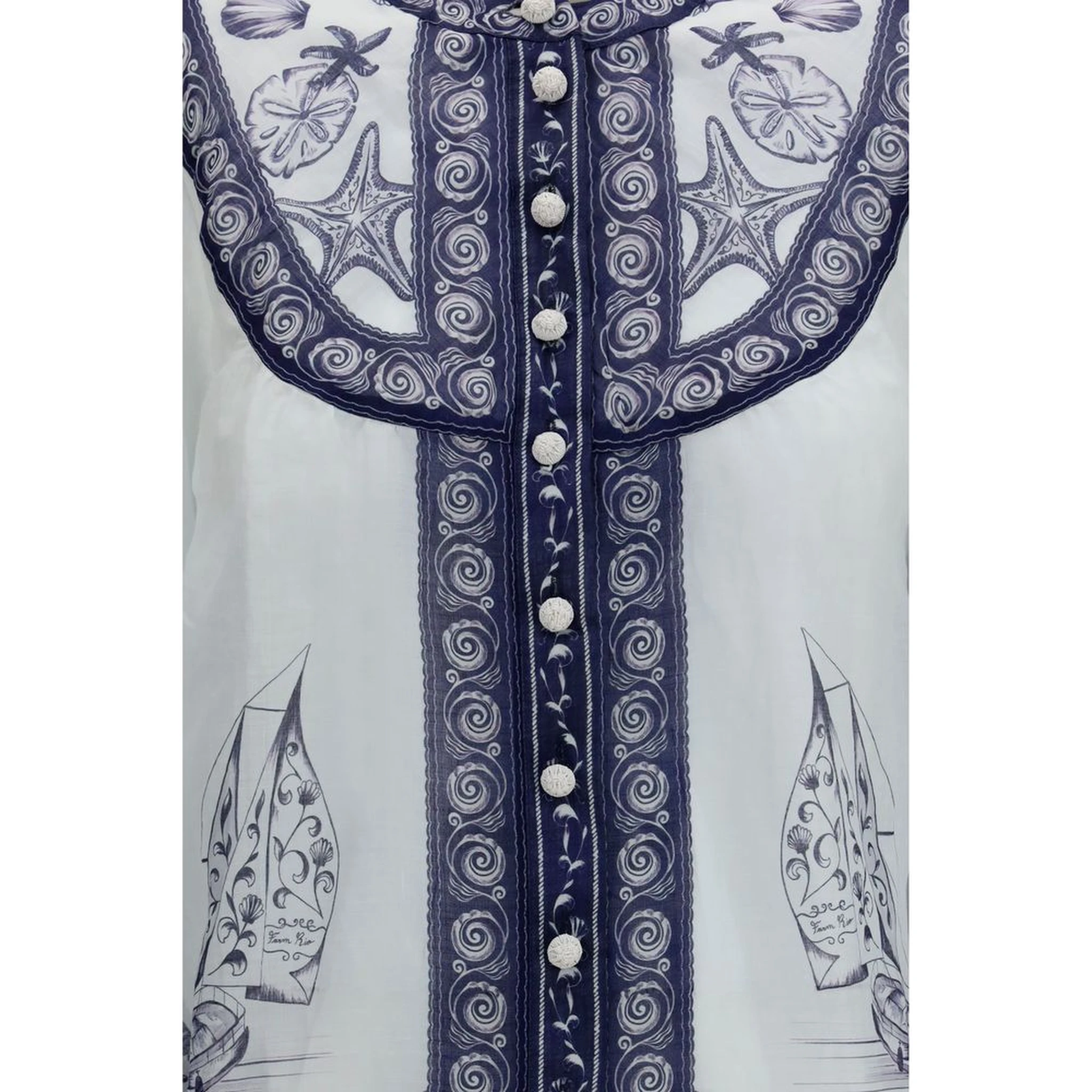 White Ramie Blouse