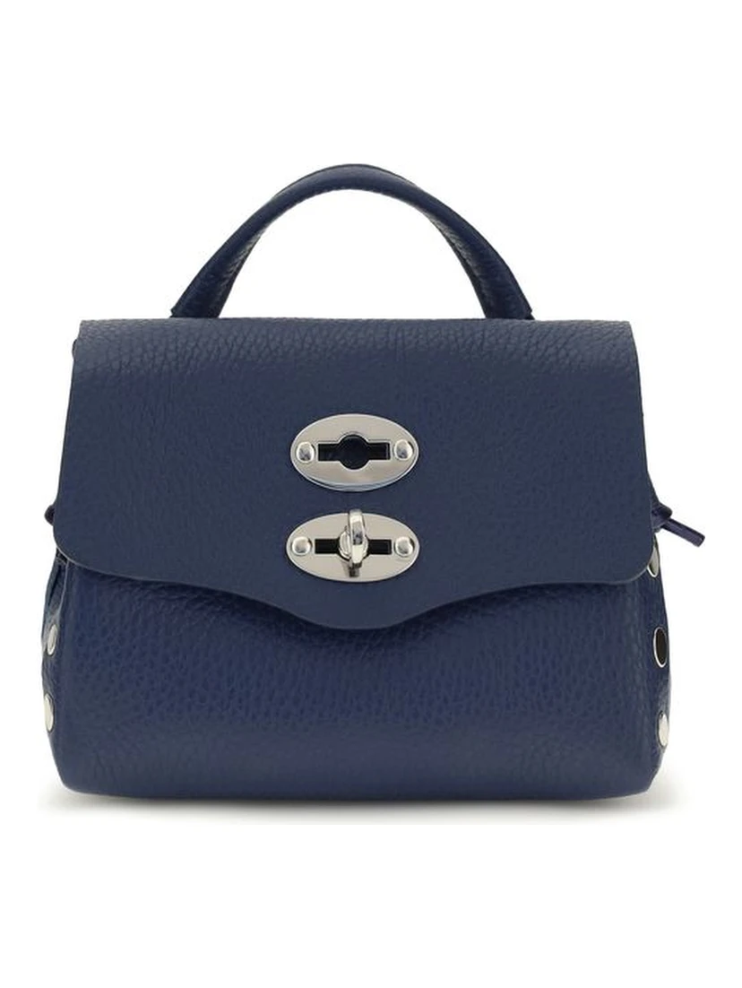 Blue Calf Leather Bos Taurus Shoulder Bag