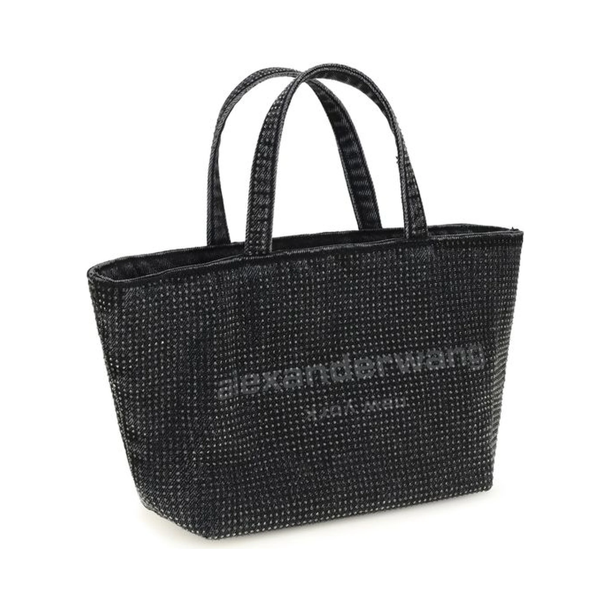 Gray Cotton Shoulder Bag