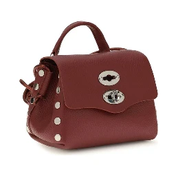 Bordeaux Calf Leather Bos Taurus Shoulder Bag
