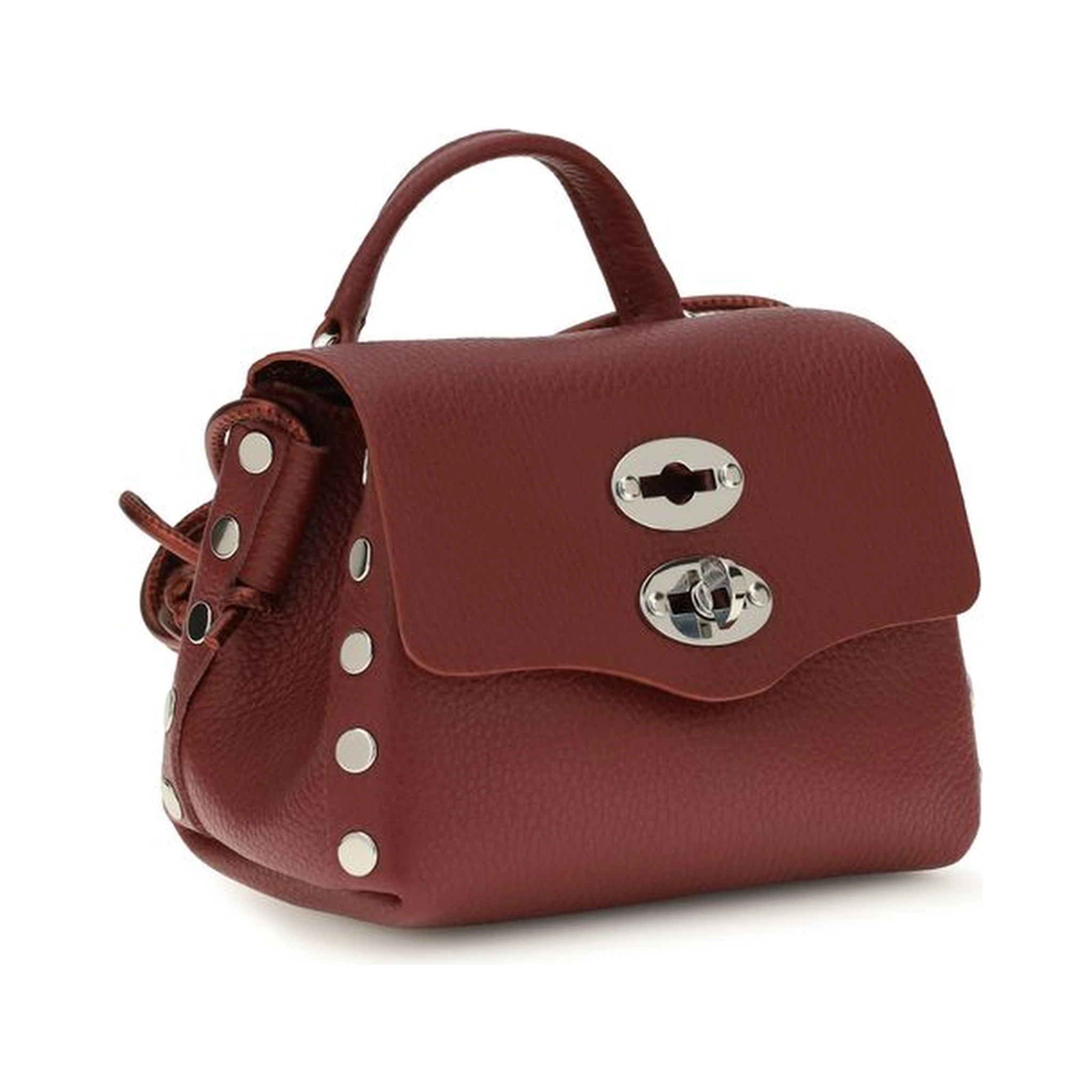 Bordeaux Calf Leather Bos Taurus Shoulder Bag