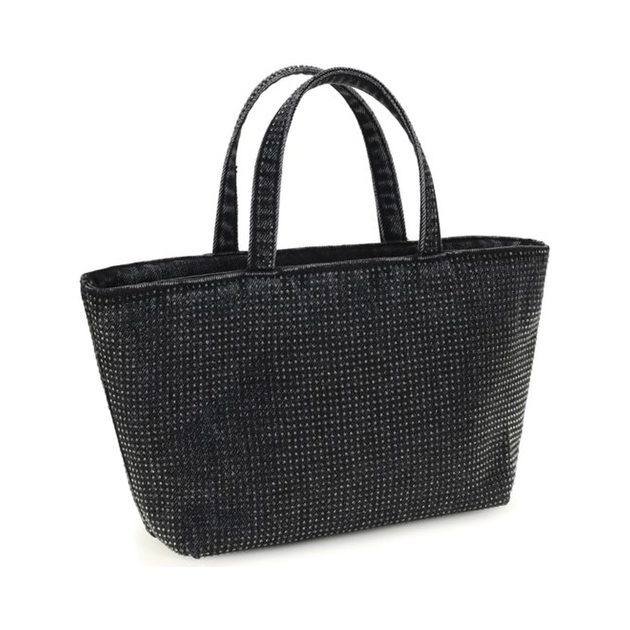 Gray Cotton Shoulder Bag