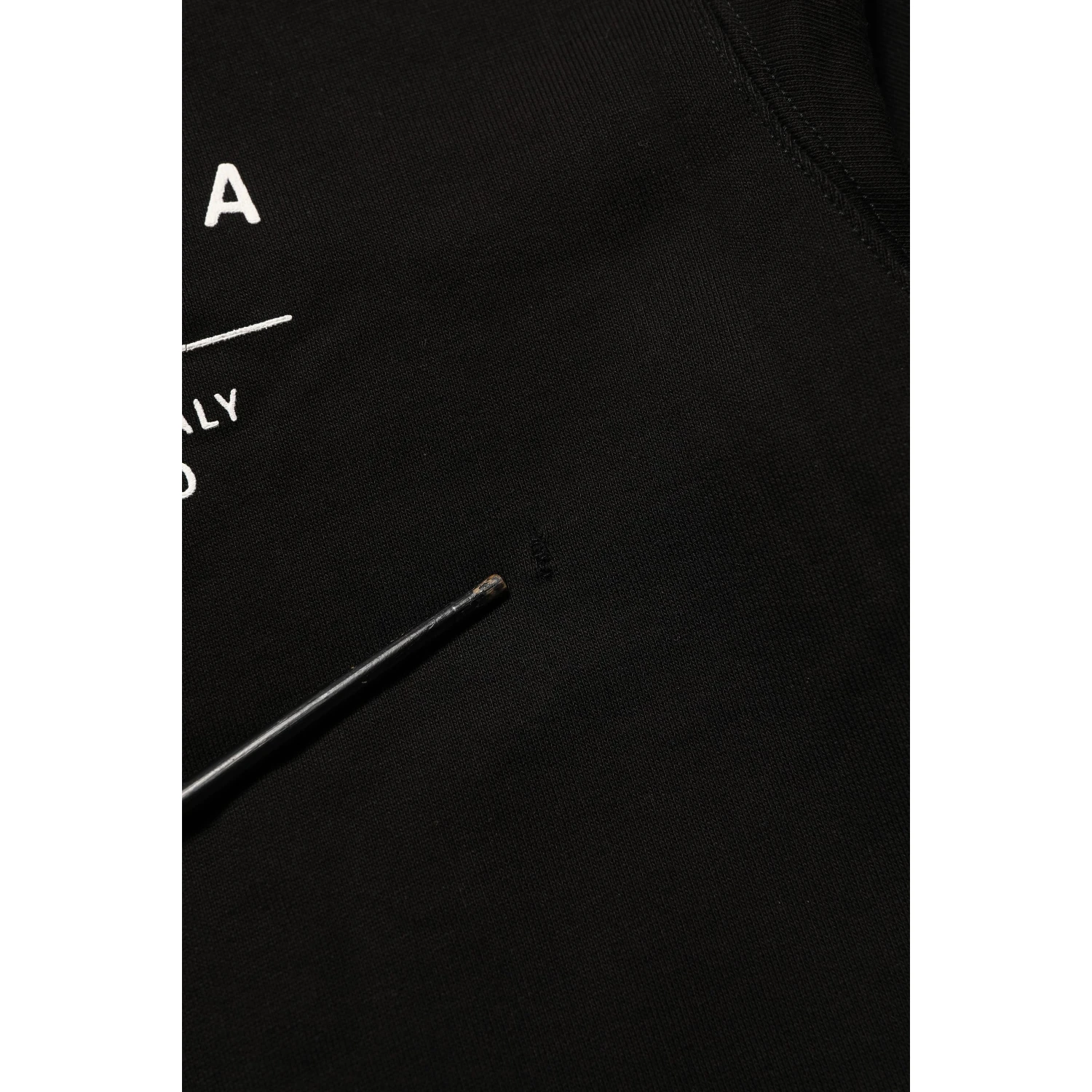 Black Cotton Logo Print Sweatshirt Sweater