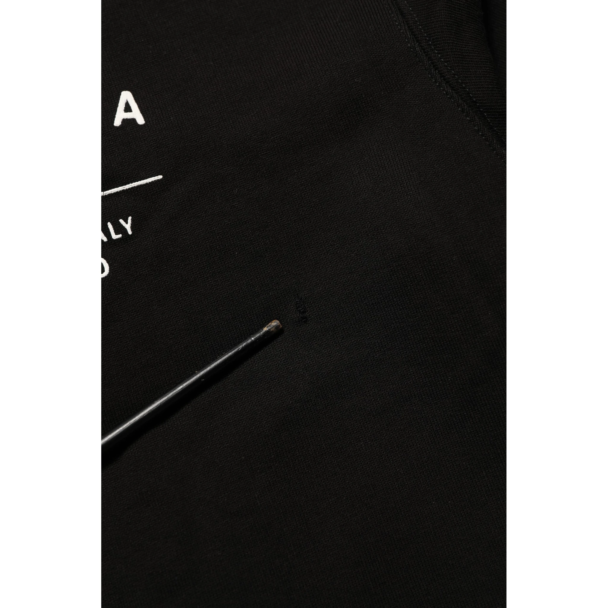 Black Cotton Logo Print Sweatshirt Sweater