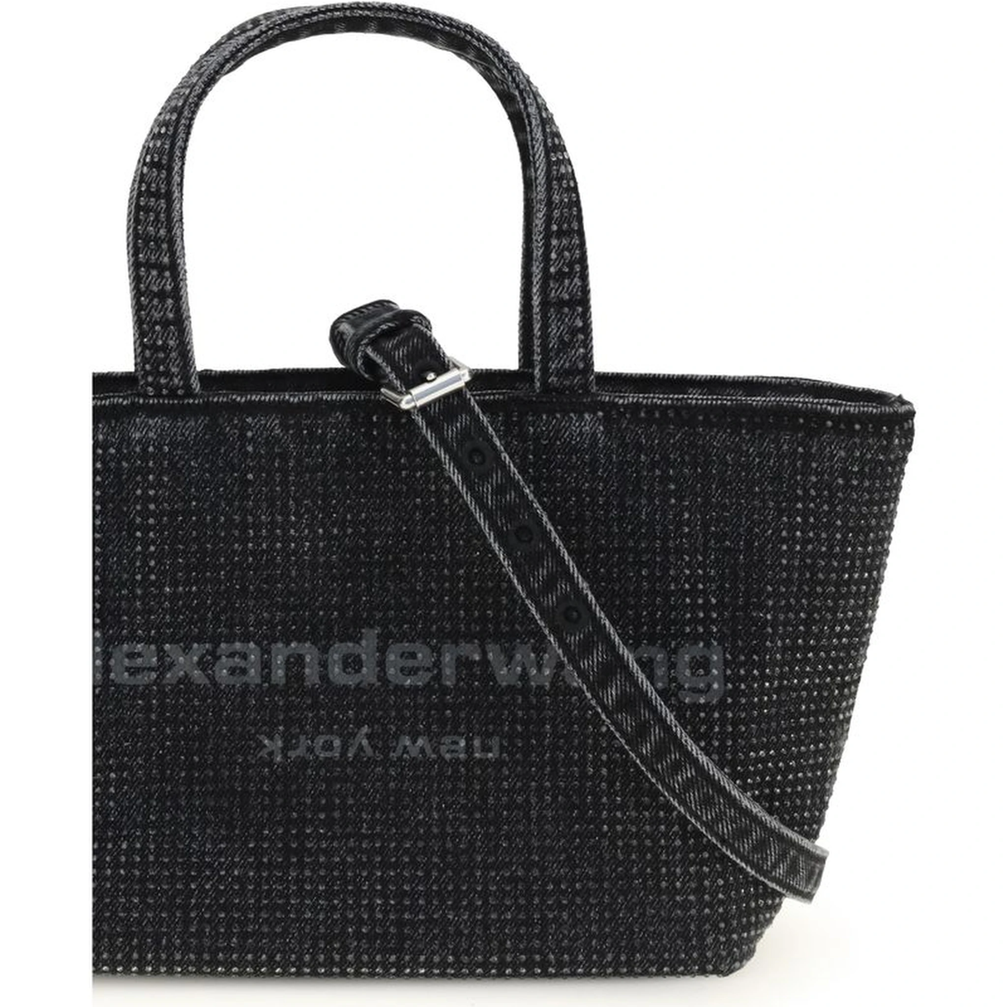 Gray Cotton Shoulder Bag