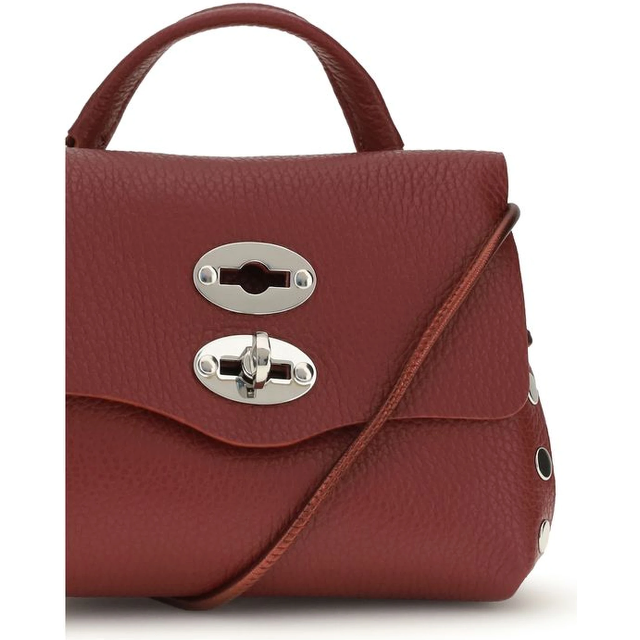 Bordeaux Calf Leather Bos Taurus Shoulder Bag